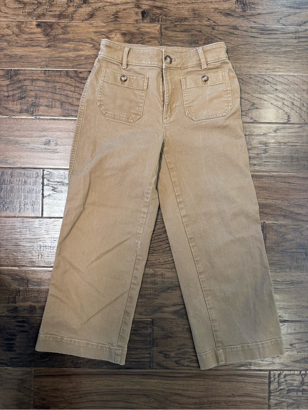 LOFT Wide-Leg Pants in Tan